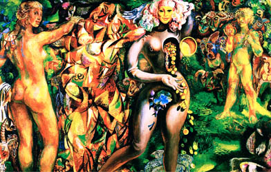 "Judgment Of
 Paris" oil on
 canvas 120 � 170 1976
 - 1987