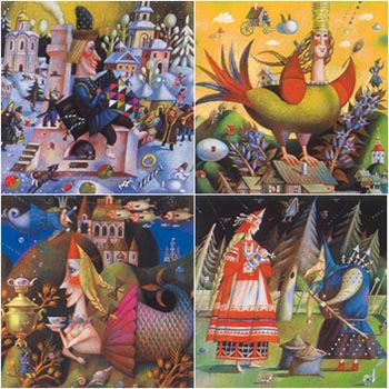 Illustrations To The
 Russian Fairy Tales
 
  mixed. tech. 30 x
 30 1997