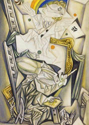 From the cycle "My
 Workshop" 
 gouache on paper 86
 � 61 1998