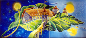 �Town-leaf.�1999. Cold batique.