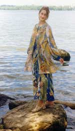 Ensemble. Dress (crape) � jumper  (shiffon). 1998. Hot batique.