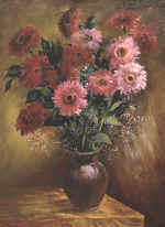 "Flowers", canvas, oil, 69�50, 1997