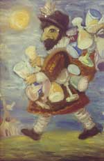 Seller of Goblets. Canvas, oil. 40�50.1994.