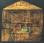 The house. 1995. 75x75. Canvas., oil.